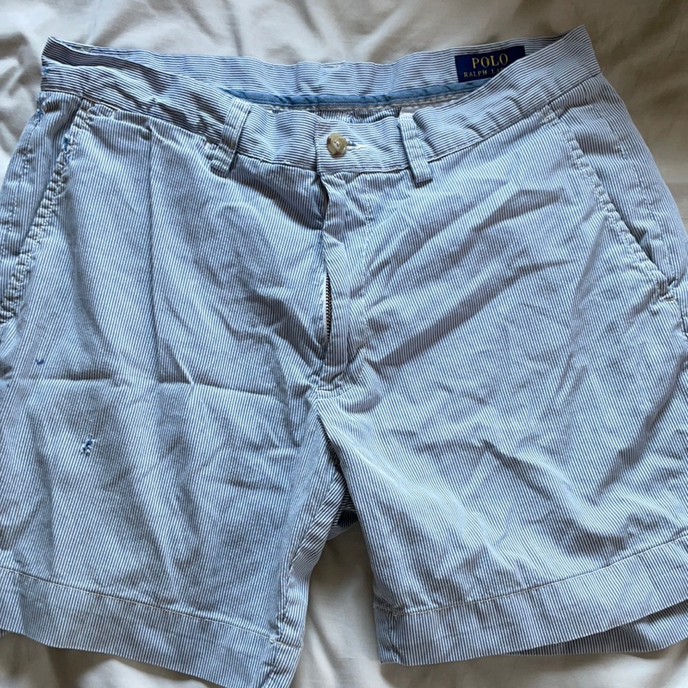 Polo Seersucker Shorts W 30